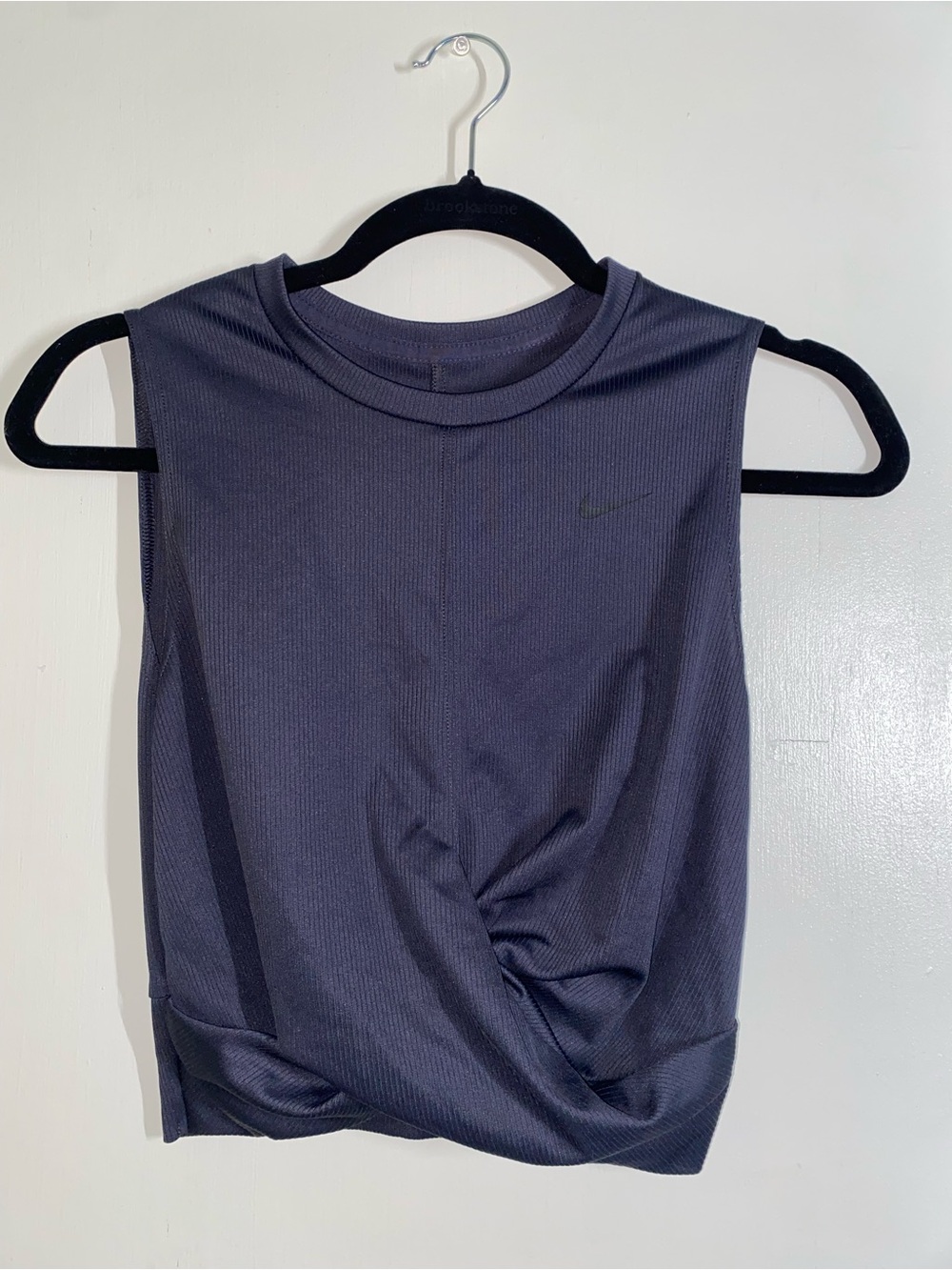 Nike Twist Dri-Fit Tank Top in Dark Gray